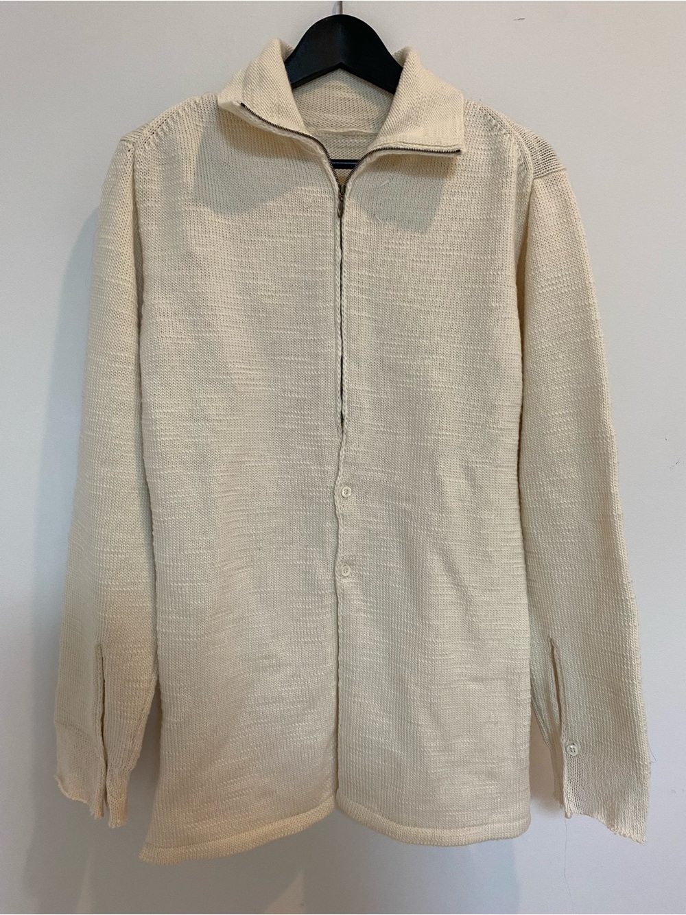 NWT Maison Martin Margiela Cream Wool Sweater Size S